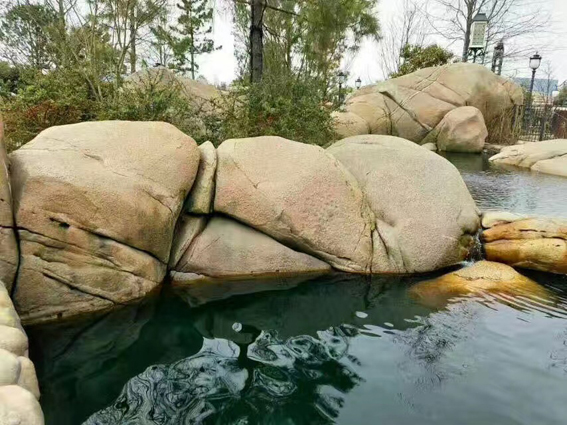 高仿真河道塑石驳岸景观