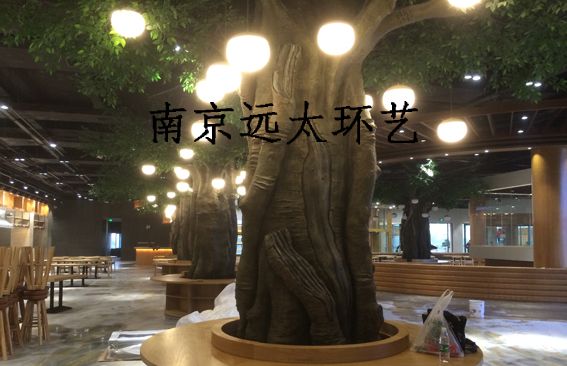 南京巴布洛公司生态园仿真树造景工程