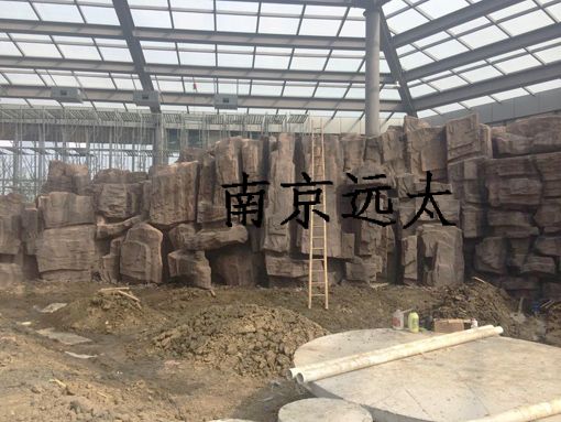 南京动物园高淳分园植物园人造假山工程