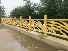 泰州秋雪湖生态园水泥雕塑栏杆
